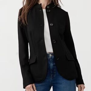 Banana Republic Factory Women's Knit Pique Black Blazer